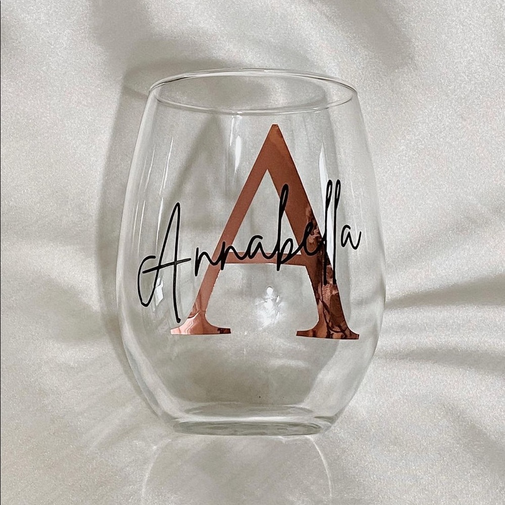 Personalized Name Wine Glass